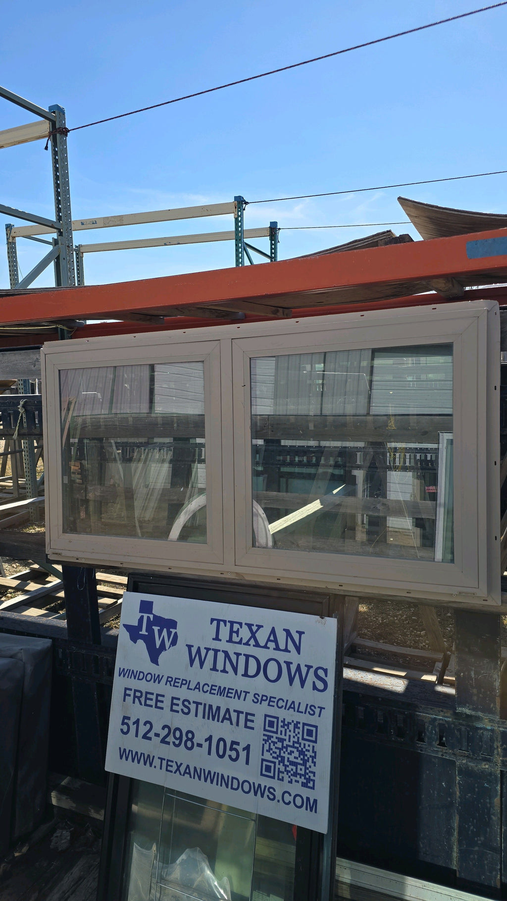 47.5 x 23.5 Clay Vinyl Fixed Window