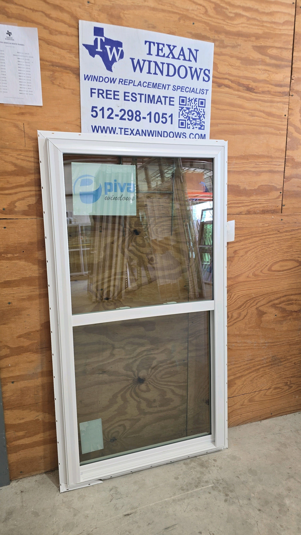31.5 x 59.5 White Vinyl Single Hung Window - Finestra 64 Series