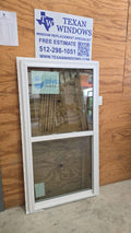 31.5 x 59.5 White Vinyl Single Hung Window - Finestra 64 Series