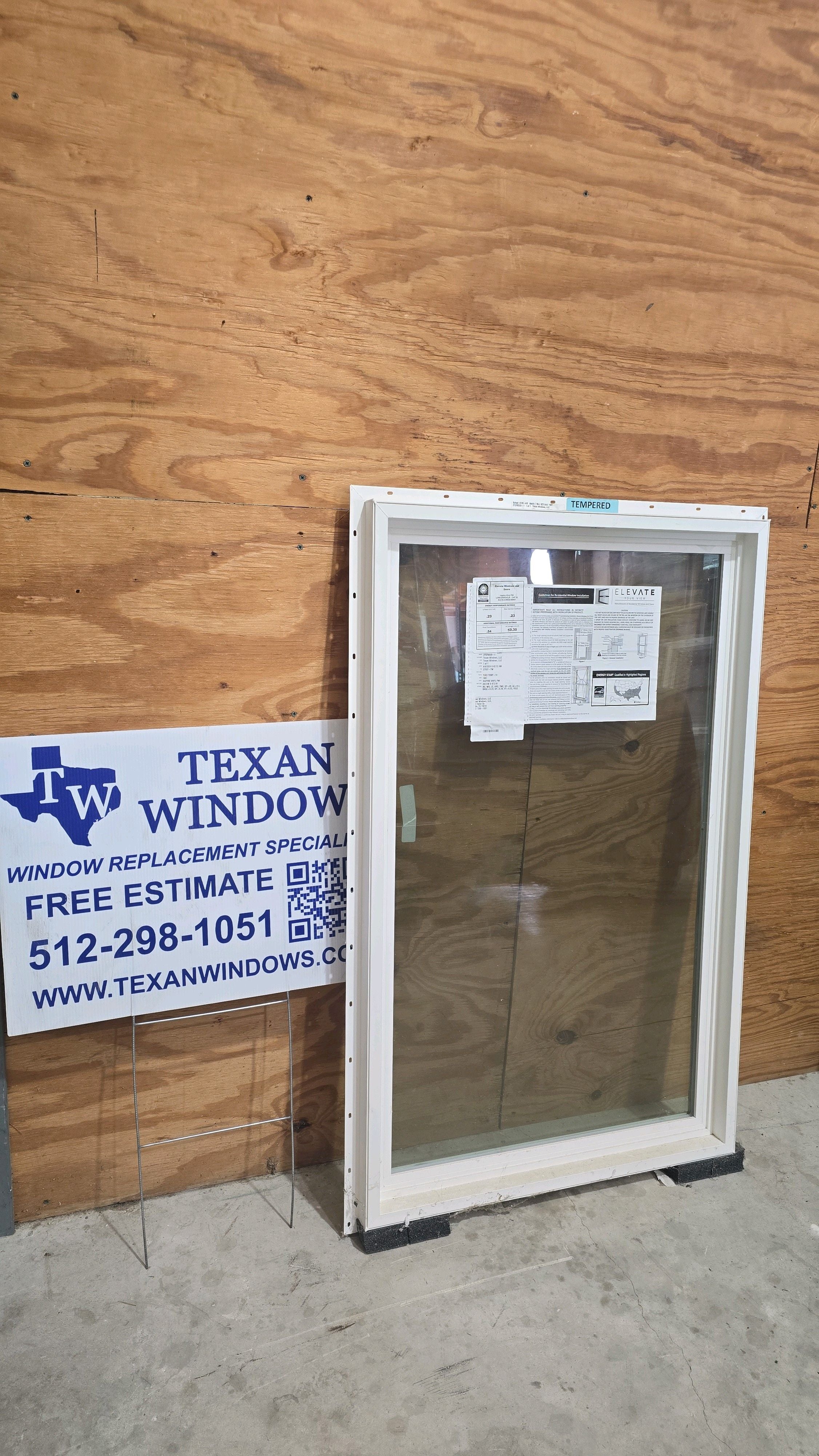 29.5 x 47.5 White Vinyl Fixed Window - Elevate Inspire Series