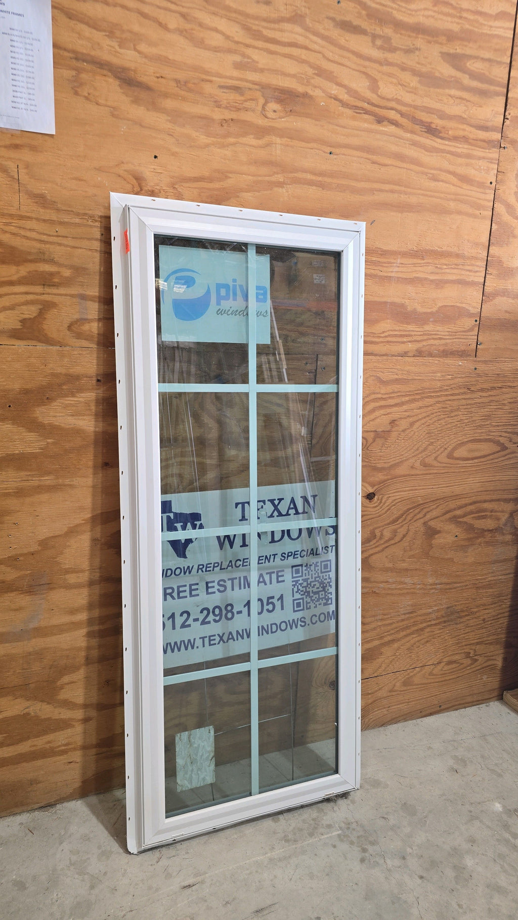 23.5 x 59.5 White Vinyl Fixed Window - Finestra 64 Series