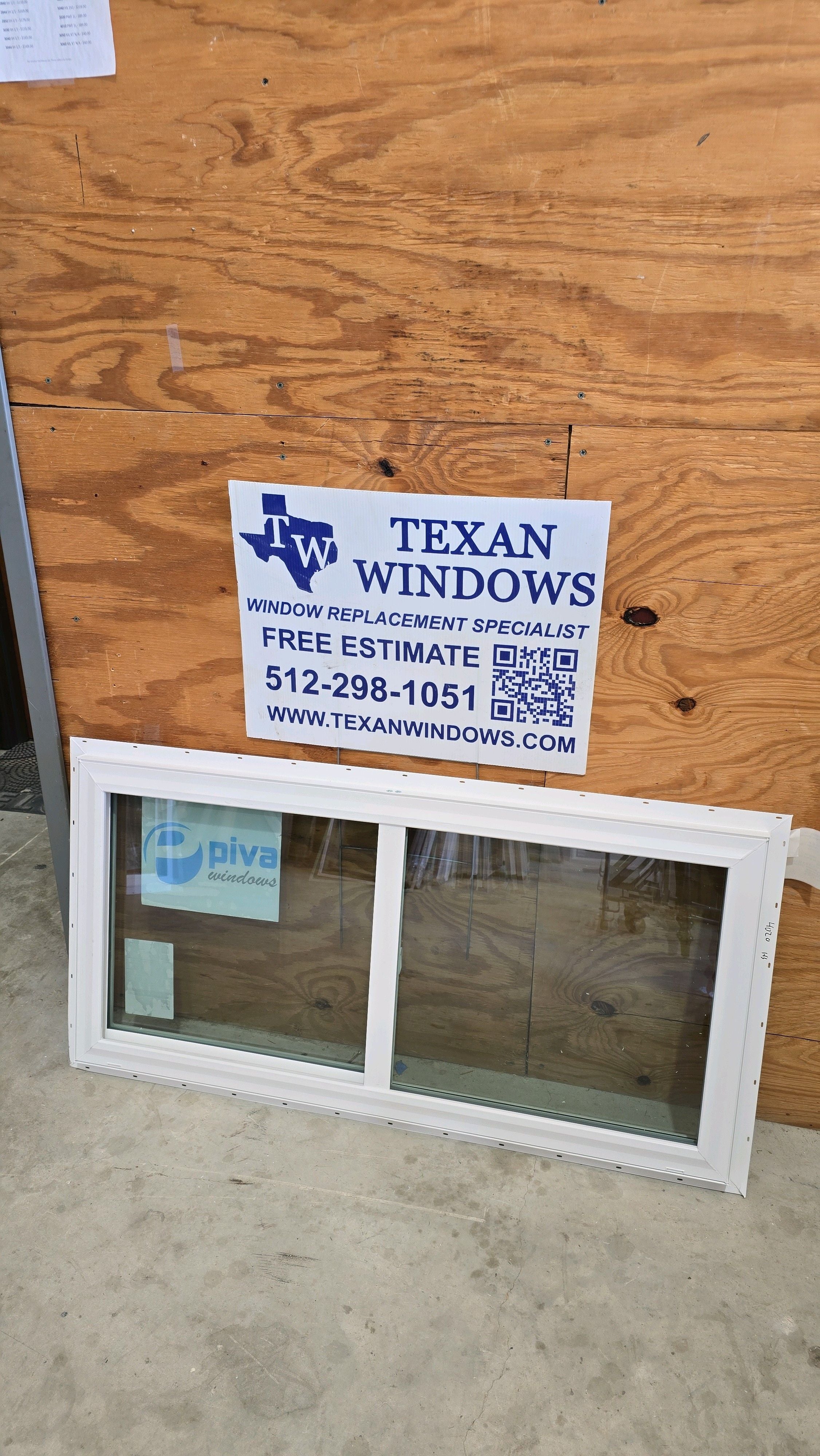 47.5 x 23.5 White Vinyl Horizontal Sliding Window - Finestra 64 Series